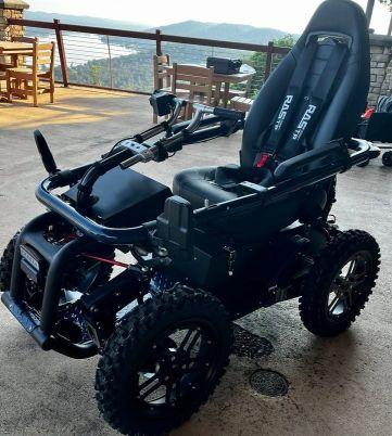 A picture of a Terrain Hopper Outdoor Mobility Device that is designed to help you navigate rugged terrain.